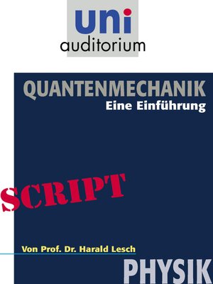 cover image of Quantenmechanik
